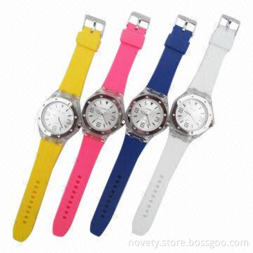 Watches with Copper Shell/Silicone Wrist Band, Customized of Your Colors and Logos Welcomed
